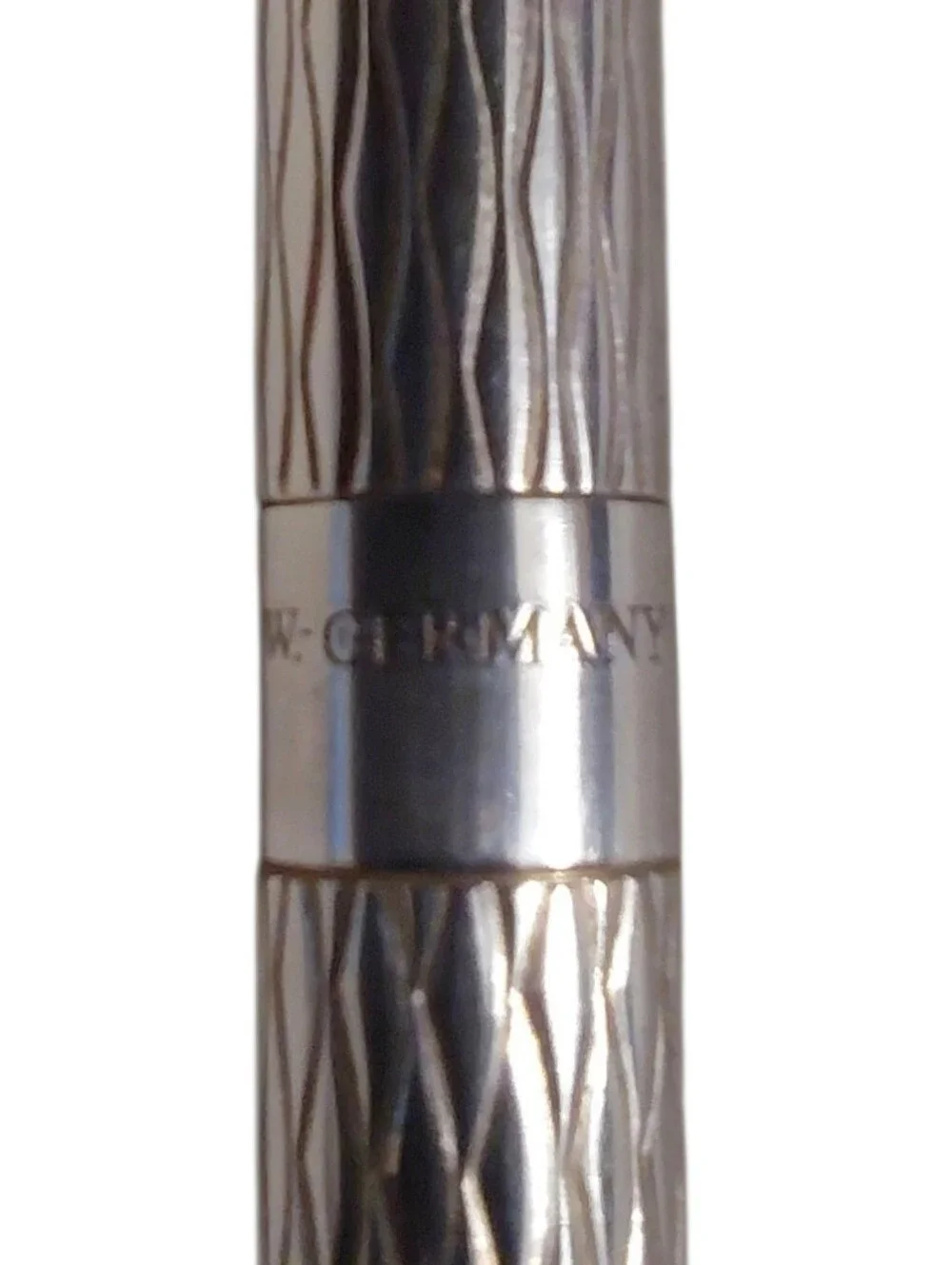 Tiffany & Co. Vintage Sterling Silver Crosshatch / Diamond Design Pen Set